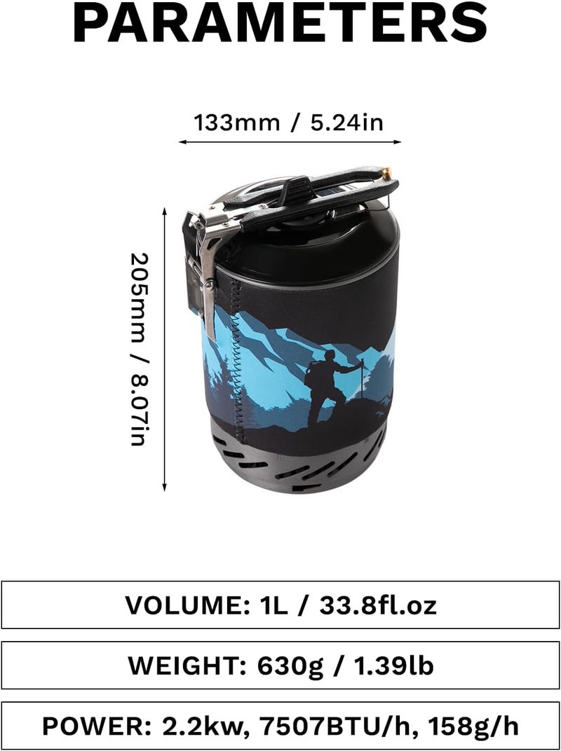 Fire-Maple Fixed Star X2 Backpacking and Camping Stove System Outdoor Propane Camp Cooking Gear Portable Pot Jet Burner Set Ideal for Hiking, Trekking, Fishing, Hunting Trips and Emergency Use - Image 4